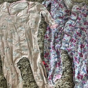 Magnetic Me bundle; Pink and Floral Kids Footies